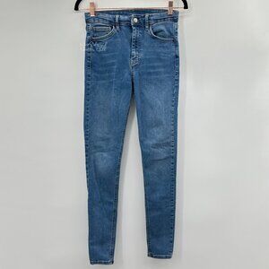 Topshop High-Waisted Skinny Jeans Size 25